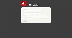 Desktop Screenshot of minkonto.viptel.dk