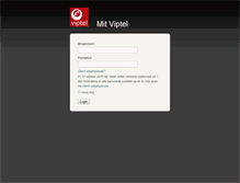 Tablet Screenshot of minkonto.viptel.dk